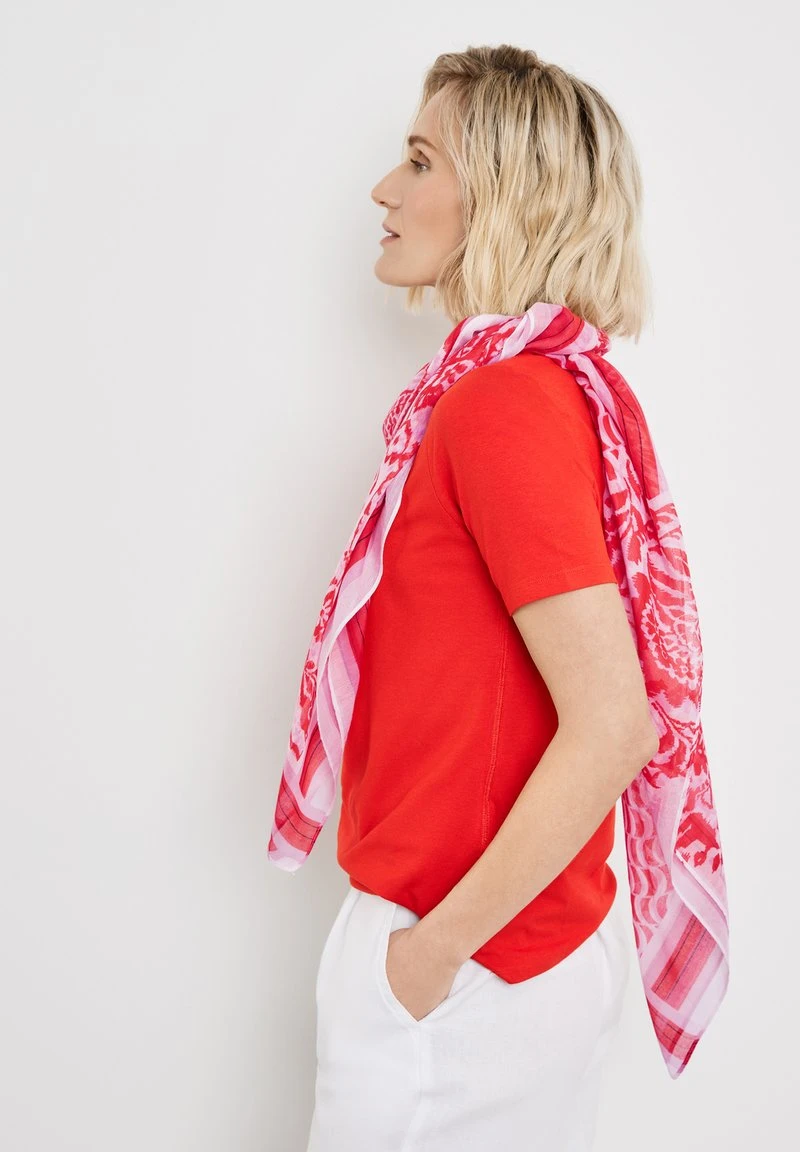 Gerry Weber Schal - Lila Pink Rot Orange Druck 4 Gerry Weber Schal - Lila Pink Rot Orange Druck – Bild 2