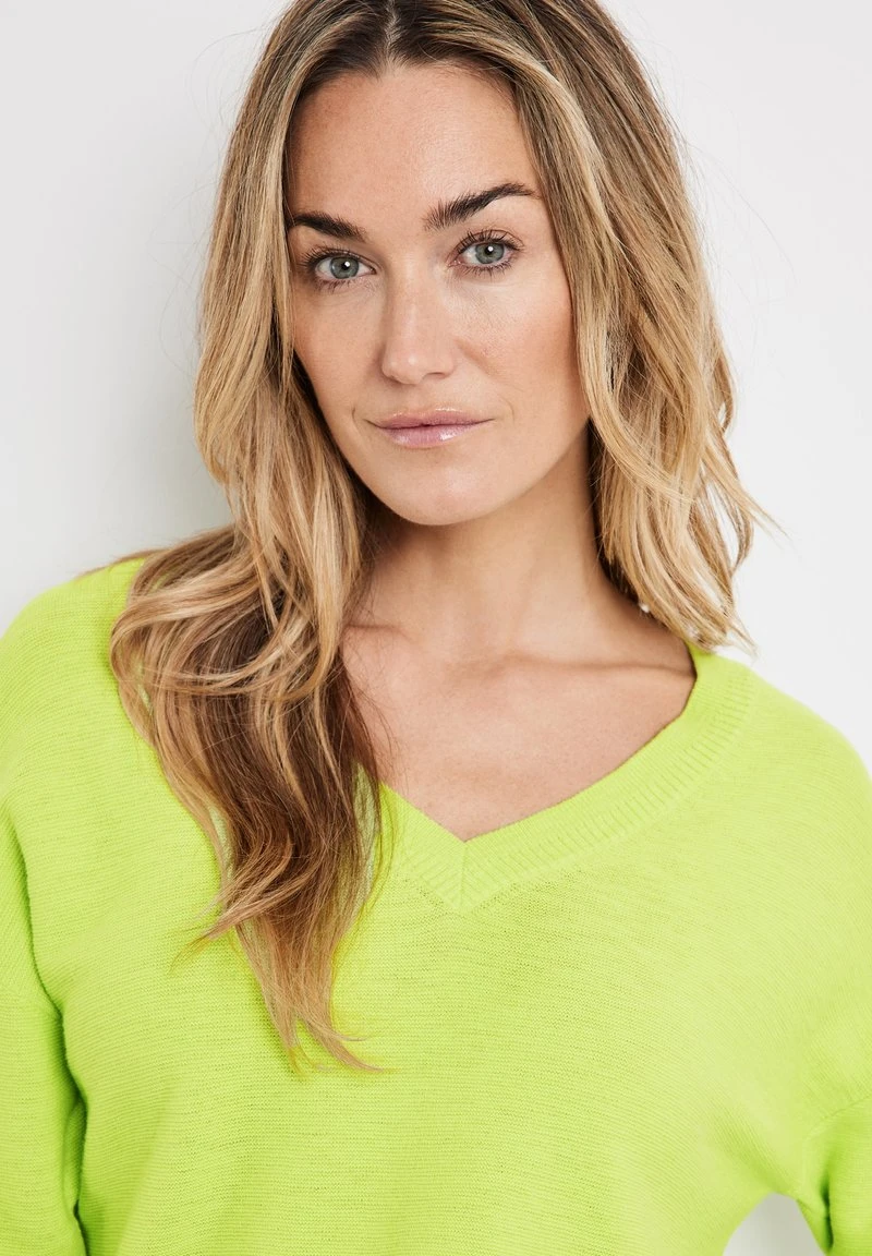 Gerry Weber 3/4 ARM RUNDHALS - Strickpullover - Light Lime 5 Gerry Weber 3/4 ARM RUNDHALS - Strickpullover - Light Lime – Bild 3