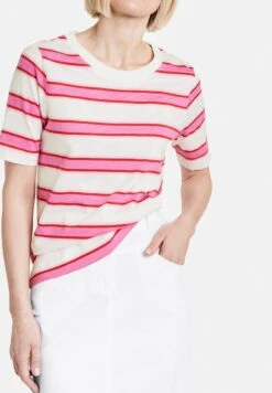 Gerry Weber 1/2 ARM KURZARM - T-Shirt Print - Rot Orange Lila Pink Ringel -Dein Mode Laden 0db19ff8157a4312990f1fb9ad35cfad