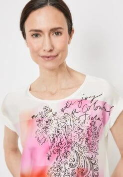 AUS MATERIAL-PATCH - T-Shirt Print - Off White -Dein Mode Laden 1299901fd52746638f4cda02cd7f0fb5