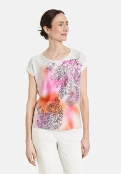 AUS MATERIAL-PATCH - T-Shirt Print - Off White