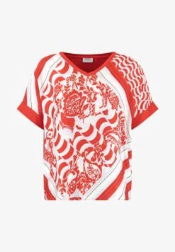 Gerry Weber 1/2 ARM HALBA MIT TUCHDRUCK - Bluse - Rot/orange Druck -Dein Mode Laden 13a5e1dc6b5f4c69bb52d92bf15b7f78