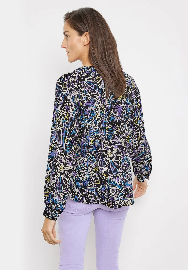 Gerry Weber LANGARM FLIESSENDE MIT ALLOVER-MUSTER - Bluse - Ecru Weiss Blau Druck 5 Gerry Weber LANGARM FLIESSENDE MIT ALLOVER-MUSTER - Bluse - Ecru Weiss Blau Druck – Bild 3