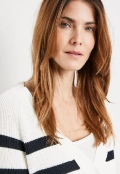 Gerry Weber MIT BLOCKSTREIFEN - Strickjacke - Ecru Weiss Blau Ringel 10 Gerry Weber MIT BLOCKSTREIFEN - Strickjacke - Ecru Weiss Blau Ringel -Dein Mode Laden 1b44c6bb2cb448658c88dd919bc54fb0