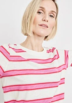 Gerry Weber 1/2 ARM KURZARM - T-Shirt Print - Rot Orange Lila Pink Ringel -Dein Mode Laden 1ea8f717e0ed46d599286fda9ad8da31