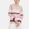 Gerry Weber Strickpullover - Ecru Weiss Lila Pink Ringel 1 Gerry Weber Strickpullover - Ecru Weiss Lila Pink Ringel -Dein Mode Laden 20de618ba1c744e081dfc4448e547ce5