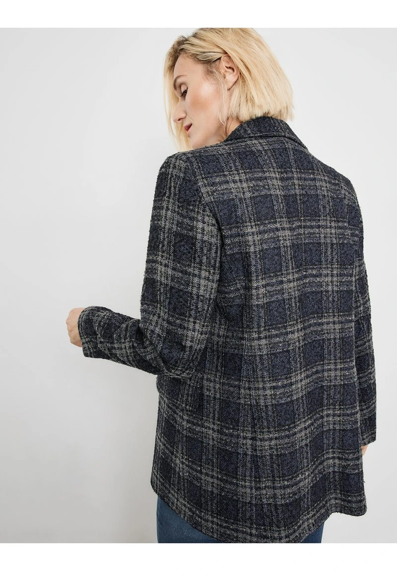 Gerry Weber LANGARM MIT KAROMUSTER - Kurzmantel - Blau Karo 5 Gerry Weber LANGARM MIT KAROMUSTER - Kurzmantel - Blau Karo – Bild 3