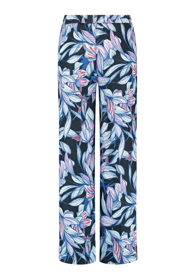 Stoffhose - Blau Lila Pink Druck 8 Stoffhose - Blau Lila Pink Druck – Bild 6