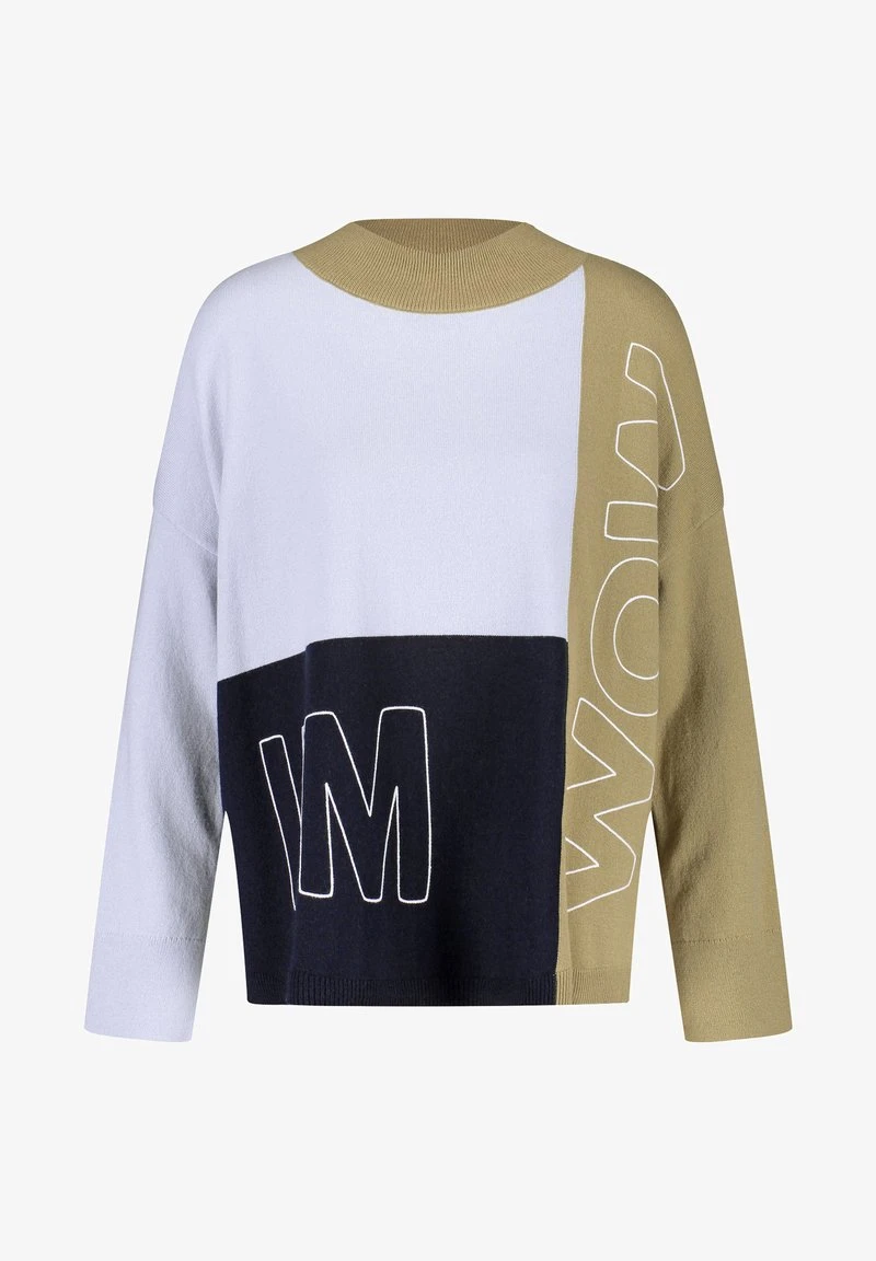 Gerry Weber IM WOW - Strickpullover - Grün Blau Gemustert