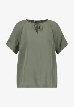 Gerry Weber KURZARM MIT BINDEDETAIL AM AUSSCHN - Bluse - Olive -Dein Mode Laden 2f1f6b49dc4543ba8b861a7e13374d22