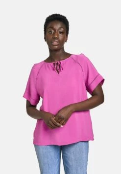 Gerry Weber KURZARM MIT BINDEDETAIL AM AUSSCHN - Bluse - Orchid -Dein Mode Laden 37aea4523b6549e4ad515a9e76a7db80