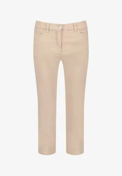 Gerry Weber BEST4ME MIT SAUMSCHLITZEN - Jeans Shorts - Caramel