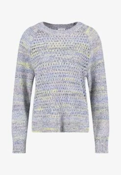 Gerry Weber LANGARM RUNDHALS MIT LOCHMUSTER - Strickpullover - Grey -Dein Mode Laden 3ea955129700415ba1adbdfcaca977e9