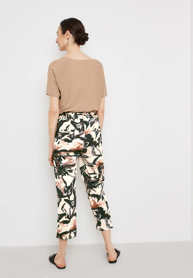 Gerry Weber Chino - Ecru Weiss Schwarz Druck 5 Gerry Weber Chino - Ecru Weiss Schwarz Druck – Bild 3