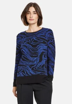 Gerry Weber MIT WELLENMUSTER - Strickpullover - Schwarz Blau Gemustert -Dein Mode Laden 4c9dcbaccd8f4a05a25204502ac98427 1