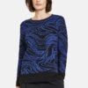 Gerry Weber MIT WELLENMUSTER - Strickpullover - Schwarz Blau Gemustert -Dein Mode Laden 4c9dcbaccd8f4a05a25204502ac98427