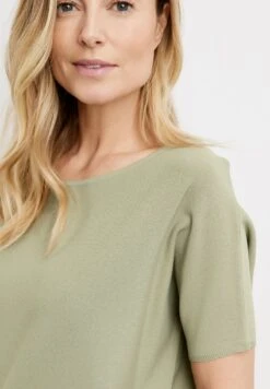 Gerry Weber KURZARM MIT ÜBERSCH - T-Shirt Basic - Sage -Dein Mode Laden 4e5998a0ecd14ed1a9ccda164f60d403