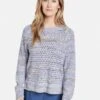 Gerry Weber LANGARM RUNDHALS MIT LOCHMUSTER - Strickpullover - Grey -Dein Mode Laden 5349b7ee6406439b969533b9119b8ed7