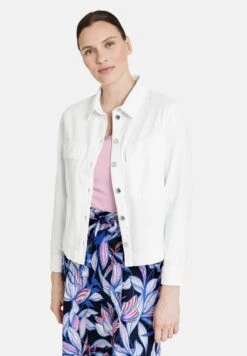 Gerry Weber LANGARM MIT GROSSEN AUFGESETZTEN TAS - Jeansjacke - Weiß