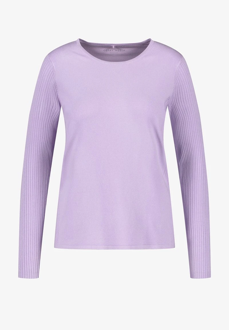 Gerry Weber LANGARM RUNDHALS MIT STRICK-MIX - Strickpullover - Lilac 7 Gerry Weber LANGARM RUNDHALS MIT STRICK-MIX - Strickpullover - Lilac – Bild 5
