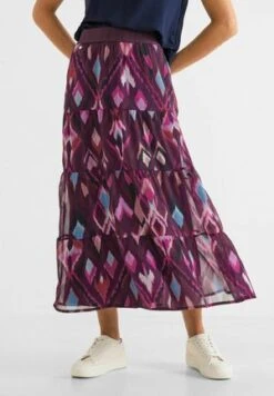 GEMUSTERTER MIT SEITENSCHLITZ - Maxirock - Gruen Druck -Dein Mode Laden 61c551ef30974324bcbdb9a0403253c5