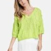 Gerry Weber ODY 3/4 ARM MIT FRANSE - Strickpullover - Lime 1 Gerry Weber ODY 3/4 ARM MIT FRANSE - Strickpullover - Lime -Dein Mode Laden 632ab6b00f7147479b6046e44c8aa937