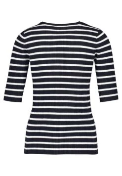 Gerry Weber 3/4 ARM AUS FEINEM - Strickpullover - Blau Ecru/weiss Ringel -Dein Mode Laden 638cfff3cd9b4a2eaef44dd4b1ed5f60