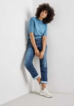 Gerry Weber VERKÜRZT MIT SAUMUMSCHLAGT BEST4ME - Jeans Relaxed Fit - Dark Blue Denim Mit Use -Dein Mode Laden 63cb4b6acfef48db9f584638ae161dec