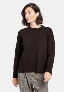 Gerry Weber LANGARM - Strickpullover - Dark Oak
