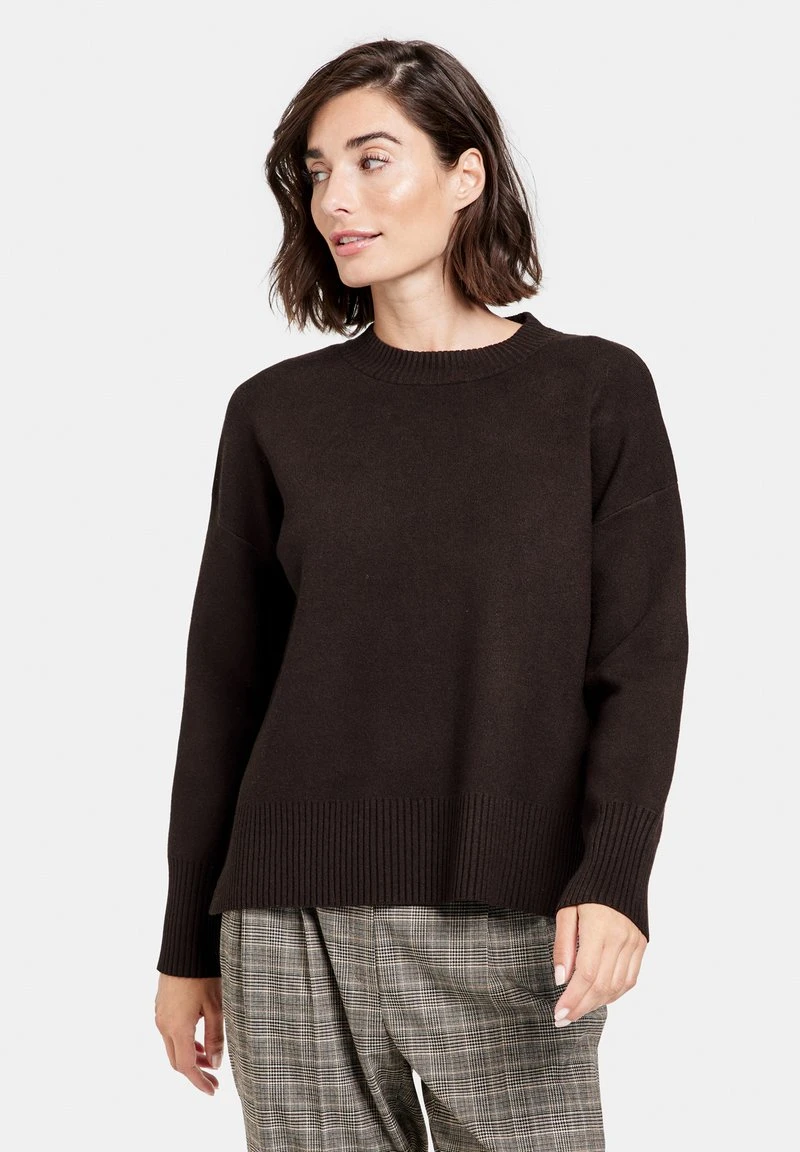 Gerry Weber LANGARM - Strickpullover - Dark Oak 3 Gerry Weber LANGARM - Strickpullover - Dark Oak