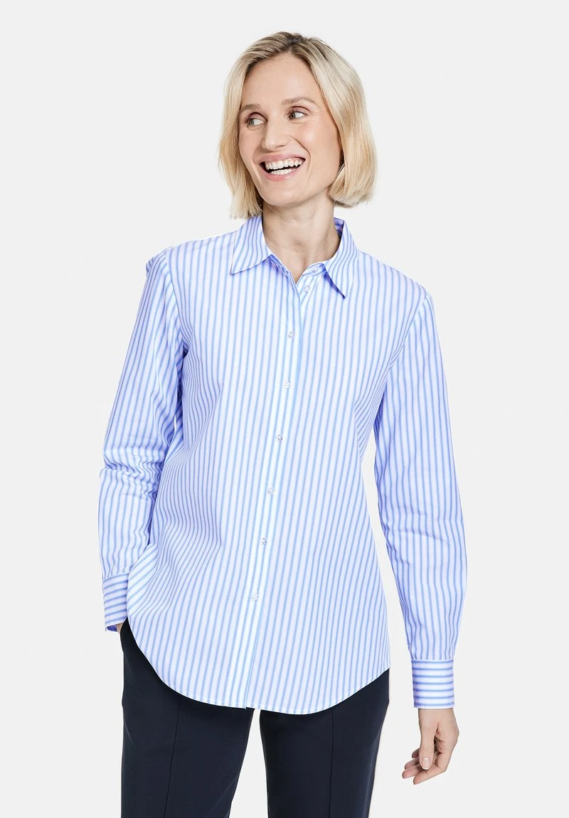 Gerry Weber LANGARM - Hemdbluse - Ecru/weiss/blau Streifen 6 Gerry Weber LANGARM - Hemdbluse - Ecru/weiss/blau Streifen – Bild 4