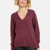 Gerry Weber LANGARM - Strickpullover - Burgundy -Dein Mode Laden 68fdac94c9e14f2586b3068353c95120