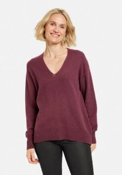 Gerry Weber LANGARM - Strickpullover - Burgundy