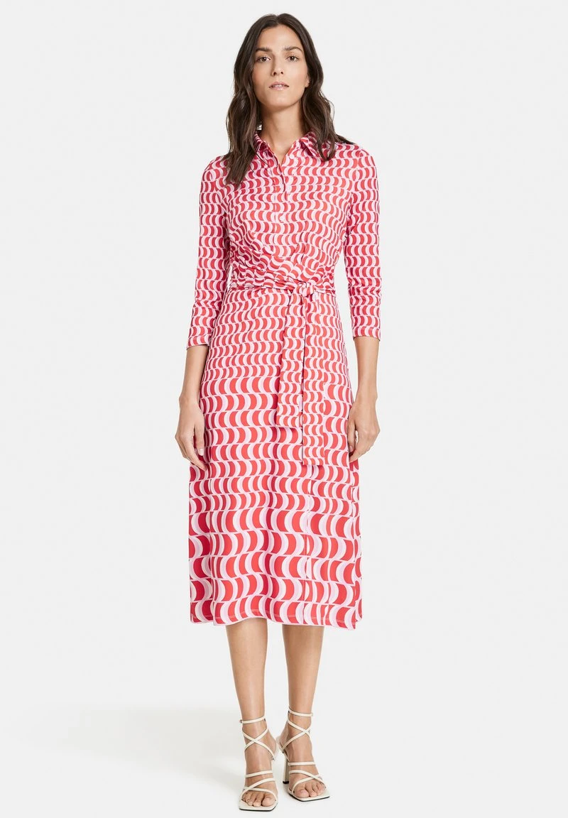 Gerry Weber MIT WICKELEFFEKT - Blusenkleid - Ecru Weiss Rot Orange Druck 3 Gerry Weber MIT WICKELEFFEKT - Blusenkleid - Ecru Weiss Rot Orange Druck – Bild 2