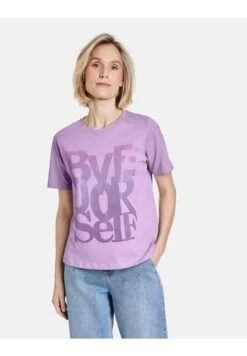 Gerry Weber MIT WORDING PRINT - T-Shirt Print - Soft Lavender