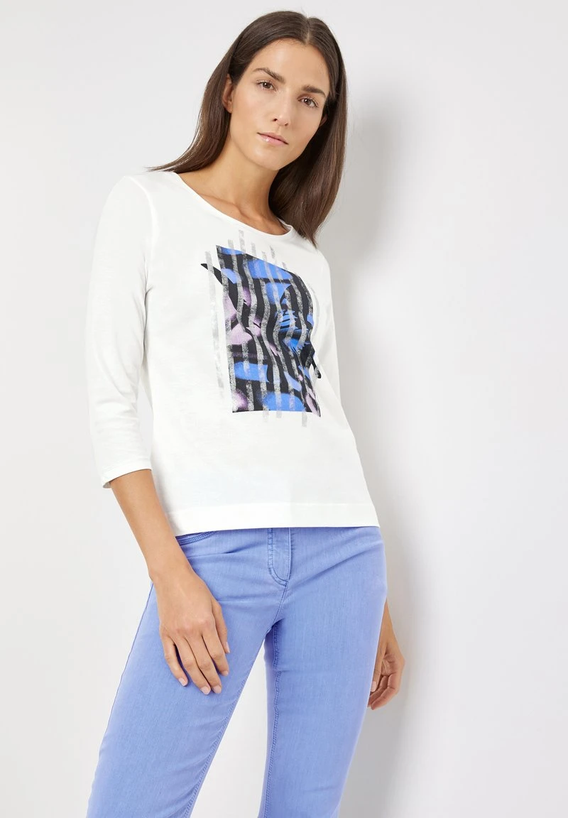 3/4 ARM MIT FRONTPRINT - Langarmshirt - Offwhite 5 3/4 ARM MIT FRONTPRINT - Langarmshirt - Offwhite – Bild 3