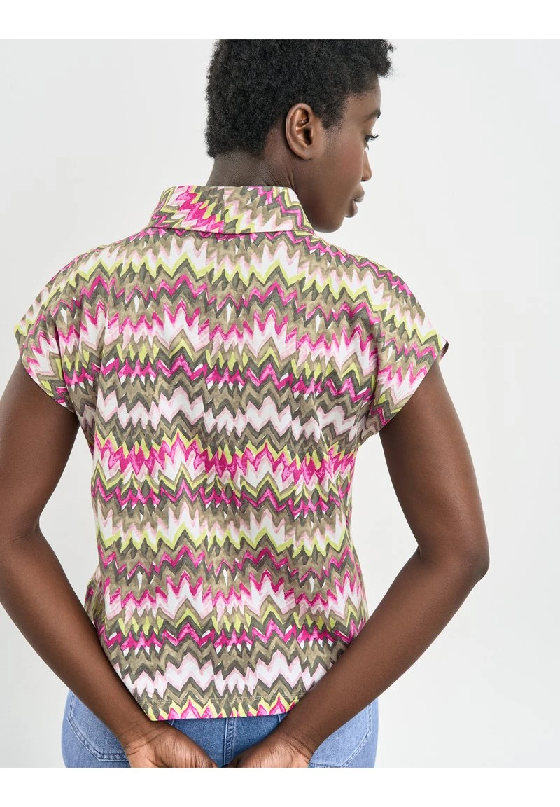 Gerry Weber GEMUSTERTES KURZARM - T-Shirt Print - Grün Lila Pink Druck 4 Gerry Weber GEMUSTERTES KURZARM - T-Shirt Print - Grün Lila Pink Druck – Bild 2