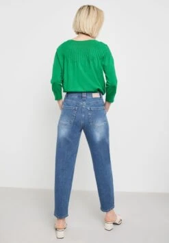 Gerry Weber MOM FIT MIT WASHED- - Jeans Relaxed Fit - Blue Denim With Use -Dein Mode Laden 7730e4979c284cfab50f78b83017f4a7