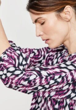 Gerry Weber 3/4 ARM GEMUSTERTE MIT BAL - Bluse - Lila Pink Schwarz Druck -Dein Mode Laden 792ceeef4039457ba139e57783d38ff0