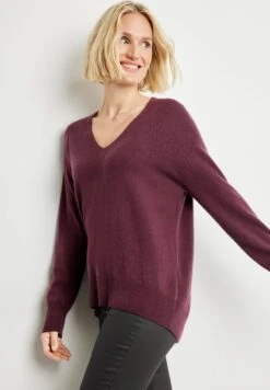 Gerry Weber LANGARM - Strickpullover - Burgundy -Dein Mode Laden 7d4714ac0e6c49e8a62a6bbab682be22