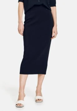Gerry Weber FEINSTRICK - Bleistiftrock - Navy