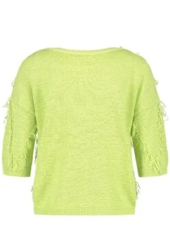 Gerry Weber ODY 3/4 ARM MIT FRANSE - Strickpullover - Lime 12 Gerry Weber ODY 3/4 ARM MIT FRANSE - Strickpullover - Lime -Dein Mode Laden 8072bce6a23b424a91d9896dd0cb3869