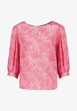 Gerry Weber 3/4 ARM MIT GEKNÖPFTEM RÜCKENTEI - Bluse - Lila Pink Rot Orange Druck -Dein Mode Laden 8147958a16c248f38a2ad07208dce7c5