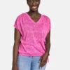 Gerry Weber MIT TUNNELBAND - T-Shirt Print - Lila Pink Grün Druck