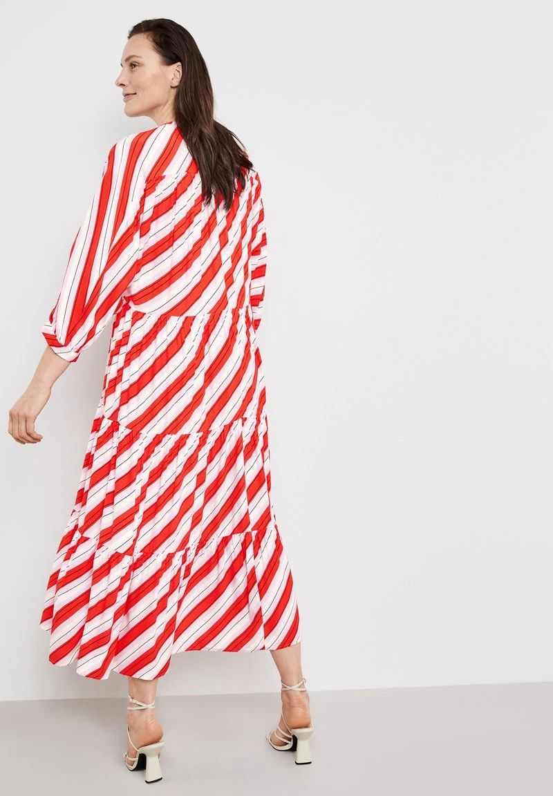 Gerry Weber MIT VOLANT - Freizeitkleid - Ecru Weiss Rot Orange Streifen 5 Gerry Weber MIT VOLANT - Freizeitkleid - Ecru Weiss Rot Orange Streifen – Bild 3