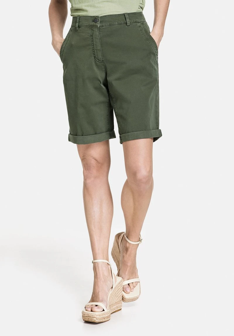 Gerry Weber VERKÜRZT - Shorts - Olive 2 Gerry Weber VERKÜRZT - Shorts - Olive