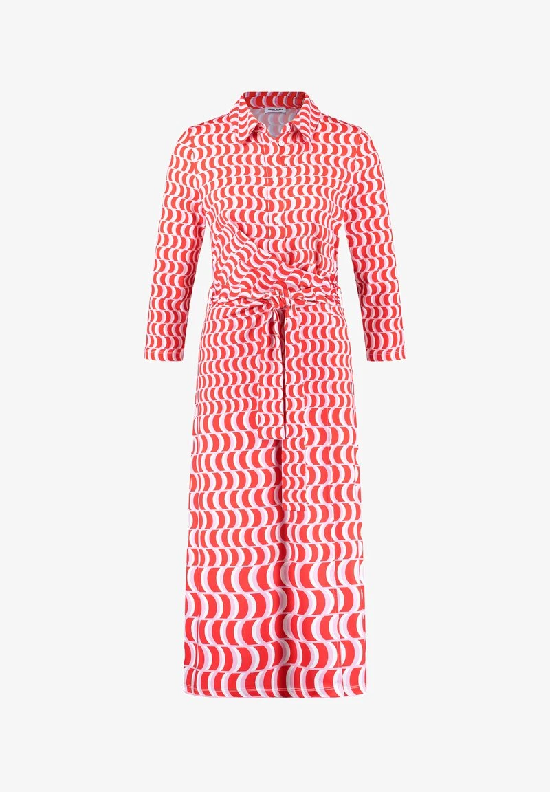 Gerry Weber MIT WICKELEFFEKT - Blusenkleid - Ecru Weiss Rot Orange Druck 7 Gerry Weber MIT WICKELEFFEKT - Blusenkleid - Ecru Weiss Rot Orange Druck – Bild 6