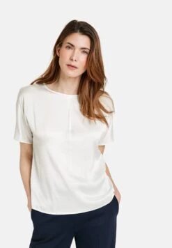 Gerry Weber 1/2 ARM MIT KELLERFALTE - Bluse - Offwhite