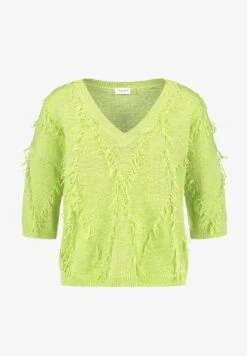 Gerry Weber ODY 3/4 ARM MIT FRANSE - Strickpullover - Lime 11 Gerry Weber ODY 3/4 ARM MIT FRANSE - Strickpullover - Lime -Dein Mode Laden 968b86870b244c11a1045f24f958eca3