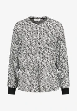 Gerry Weber MIT MILLES FLEURS DESSIN - Langarmshirt - Schwarz/ecru/weiss Druck -Dein Mode Laden 992376c27dd145518505d5ecd80266e7